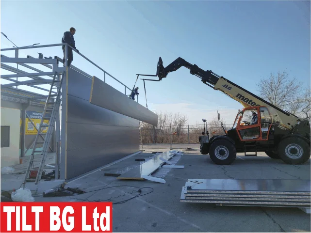 Пункт ГТП Варна — детайли на носещата система. Метални конструкции.