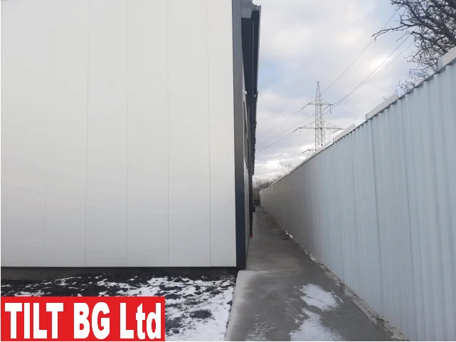 Метално хале София - Производство — детайли на конструкцията. Метални конструкции и термопанели — Тилт БГ ООД, над 20 год. опит.