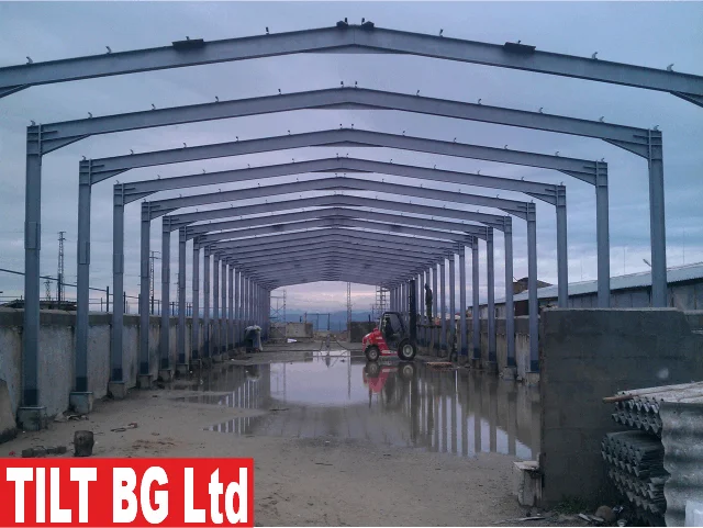 Индустриално хале 800 м² — метална конструкция, Иваняне