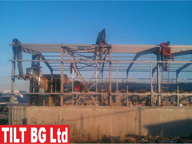 Индустриално хале 38 тона — вътрешен изглед
