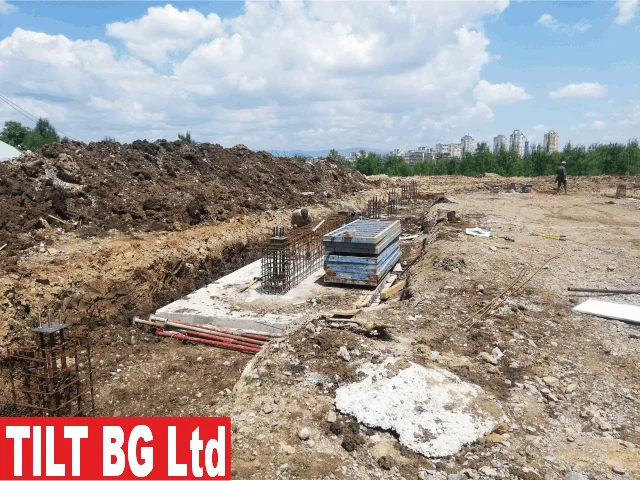 Метална конструкция хале 900 м2 — вътрешен изглед на халето