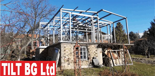 Надстрояване с метална конструкция — детайл от възлите