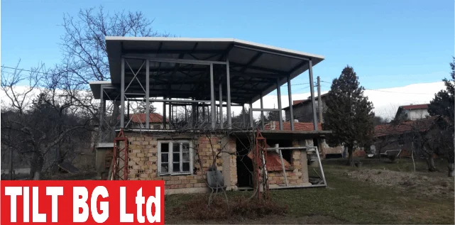 Надстрояване с метална конструкция — финален етап