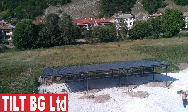 Изграждане на навес за строителни материали